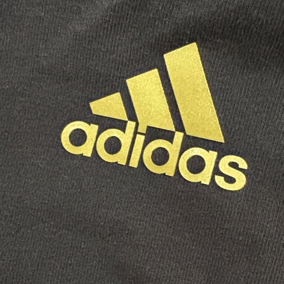 Adidas Leggings Black with Gold Accents - Picture 2 of 6